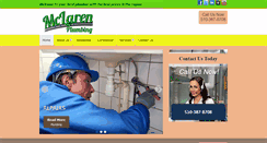 Desktop Screenshot of mclarenplumbing.net