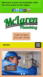 Mobile Screenshot of mclarenplumbing.net